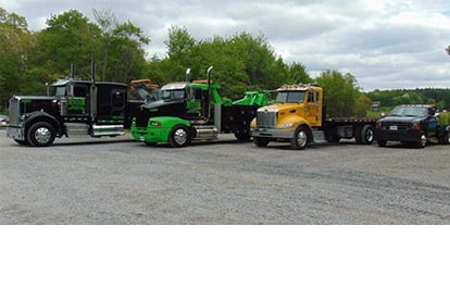 Group of Heavy Trucks